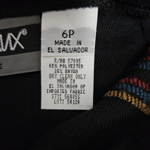 Women's Vintage Southwest Style Fringe Faux Wrap Skirt Size 6P - Picture 8 of 8